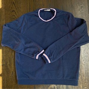 warm and soft navy blue sweater
